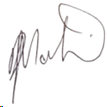 Signature of Arthur Martin